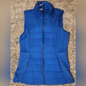 Women's Blue Sleeveless Jacket